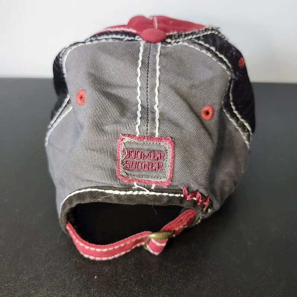 Top of the World Oklahoma Sooners Hat OU NCAA Trucker Cap Distressed Mesh OSFM